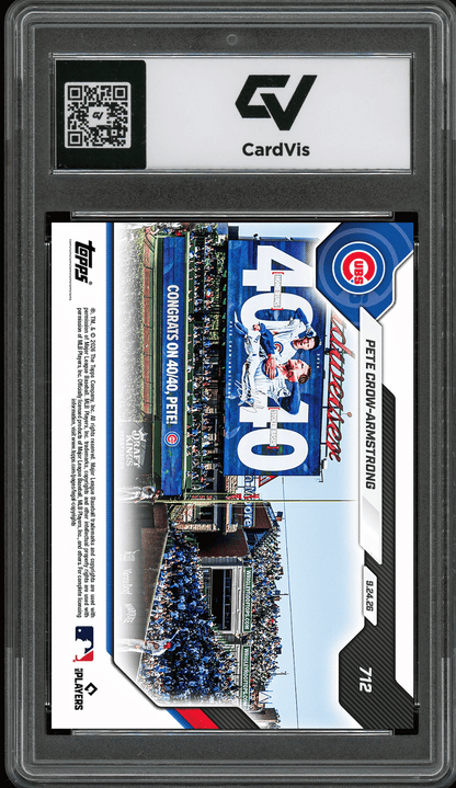 2026 Topps Now #712 Pete Crow-Armstrong 40/40 Tribute Graded 10 Gem Mint Presale