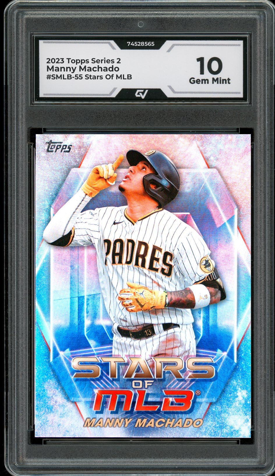 2023 Topps Series 2 #SMLB-55 Manny Machado Stars Of MLB Graded 10 Gem Mint - Front