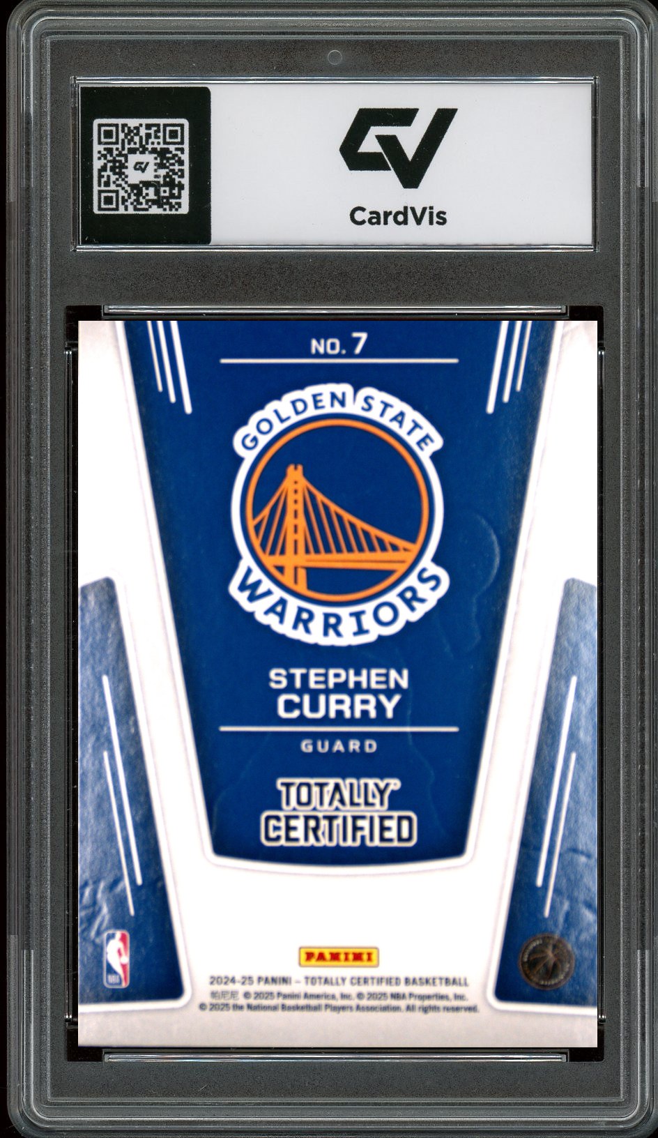 2024 Panini Totally Certified #7 Stephen Curry The Mighty Graded 10 Gem Mint - Back