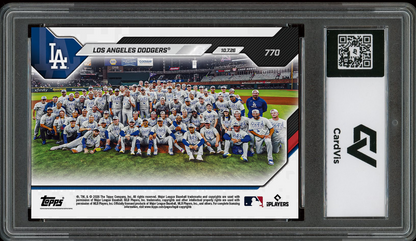 2026 Topps Now #770 Dodgers 3-Straight NLCS Graded 10 Gem Mint Presale