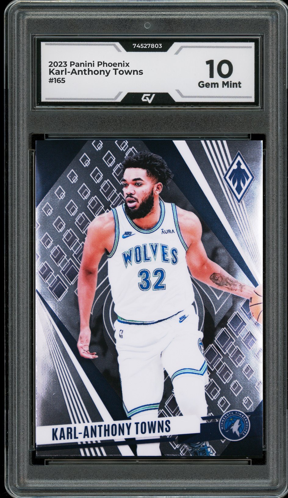 2023 Panini Phoenix #165 Karl-Anthony Towns Graded 10 Gem Mint - Front