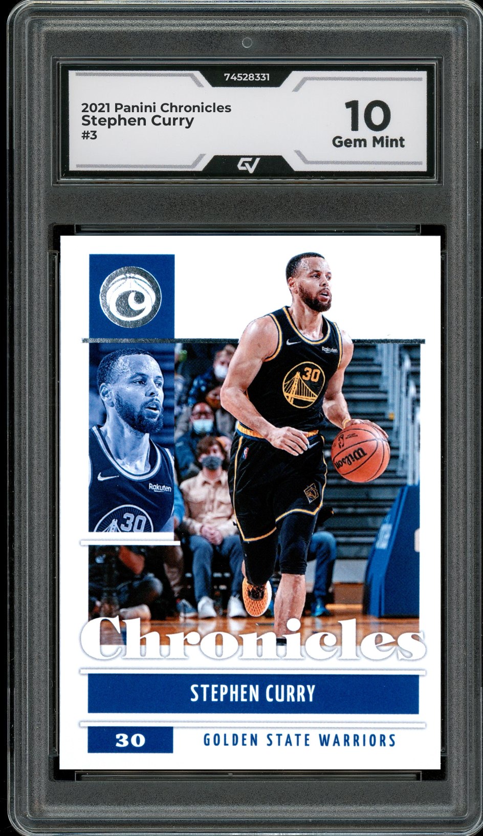 2021 Panini Chronicles #3 Stephen Curry Graded 10 Gem Mint - Front
