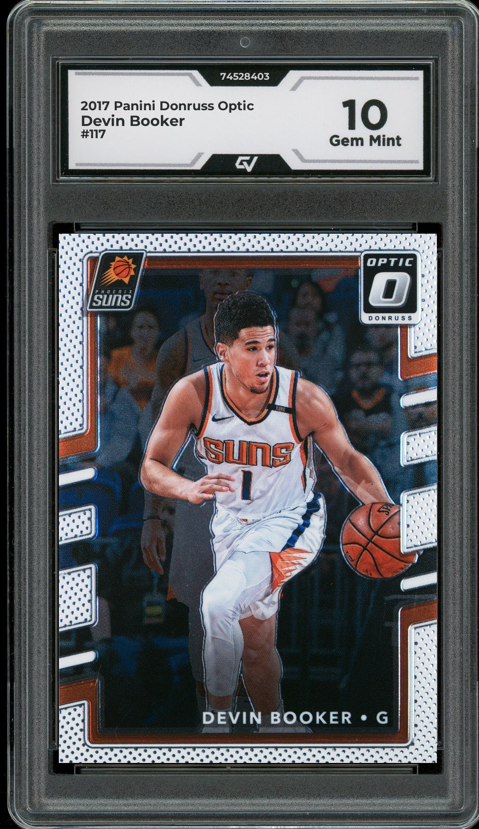 2017 Panini Donruss Optic #117 Devin Booker Graded 10 Gem Mint - Front