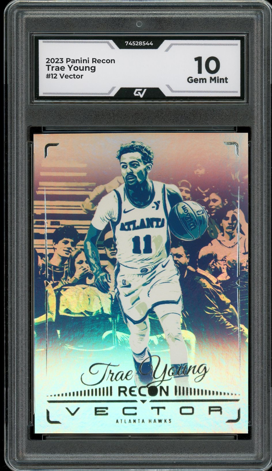 2023 Panini Recon #12 Trae Young Vector Graded 10 Gem Mint - Front