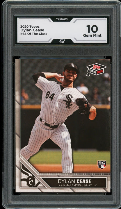 2020 Topps #85 Dylan Cease Of The Class Rookie Card RC Graded 10 Gem Mint - Front