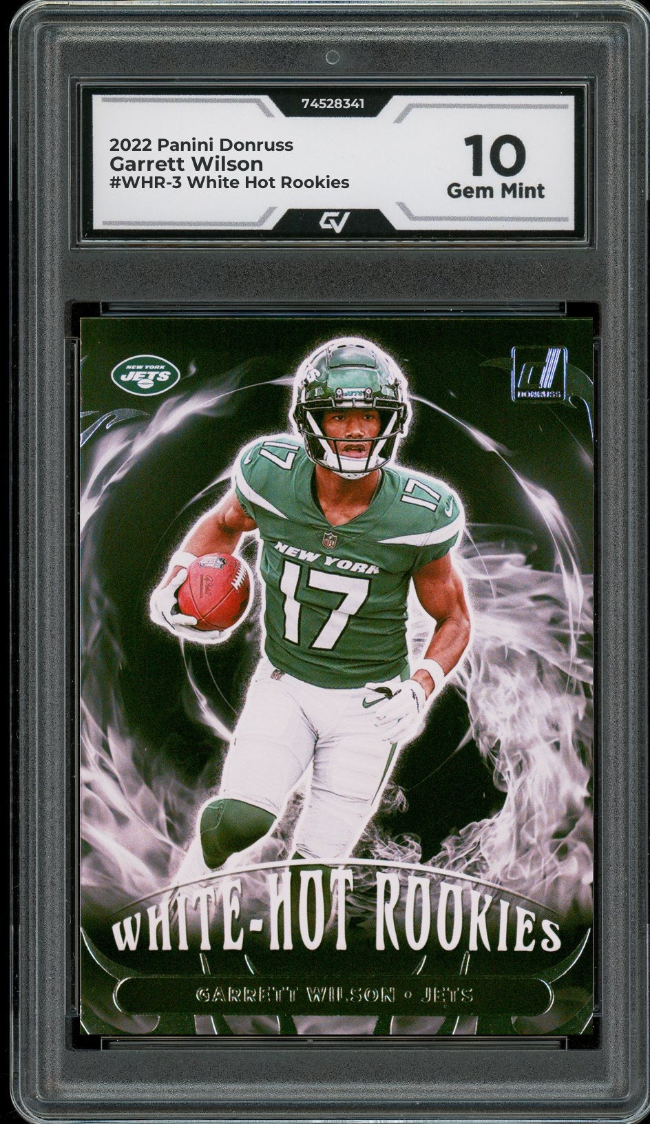2022 Panini Donruss #WHR-3 Garrett Wilson White Hot Rookies Rookie Card RC Graded 10 Gem Mint - Front