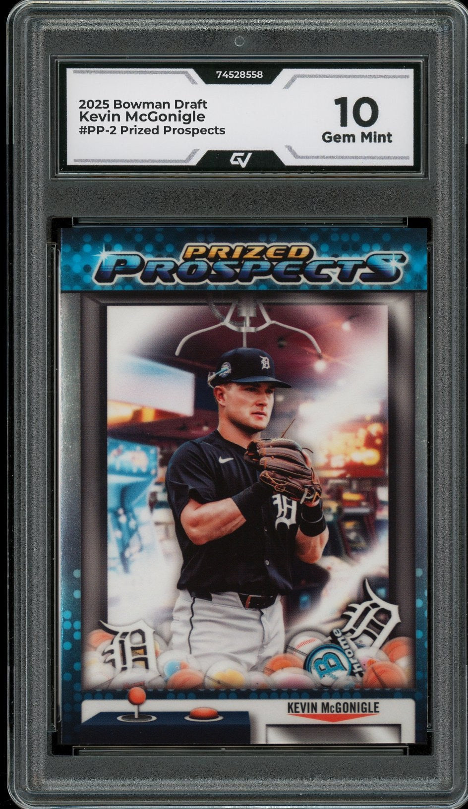 2025 Bowman Draft #PP-2 Kevin McGonigle Prized Prospects Graded 10 Gem Mint - Front