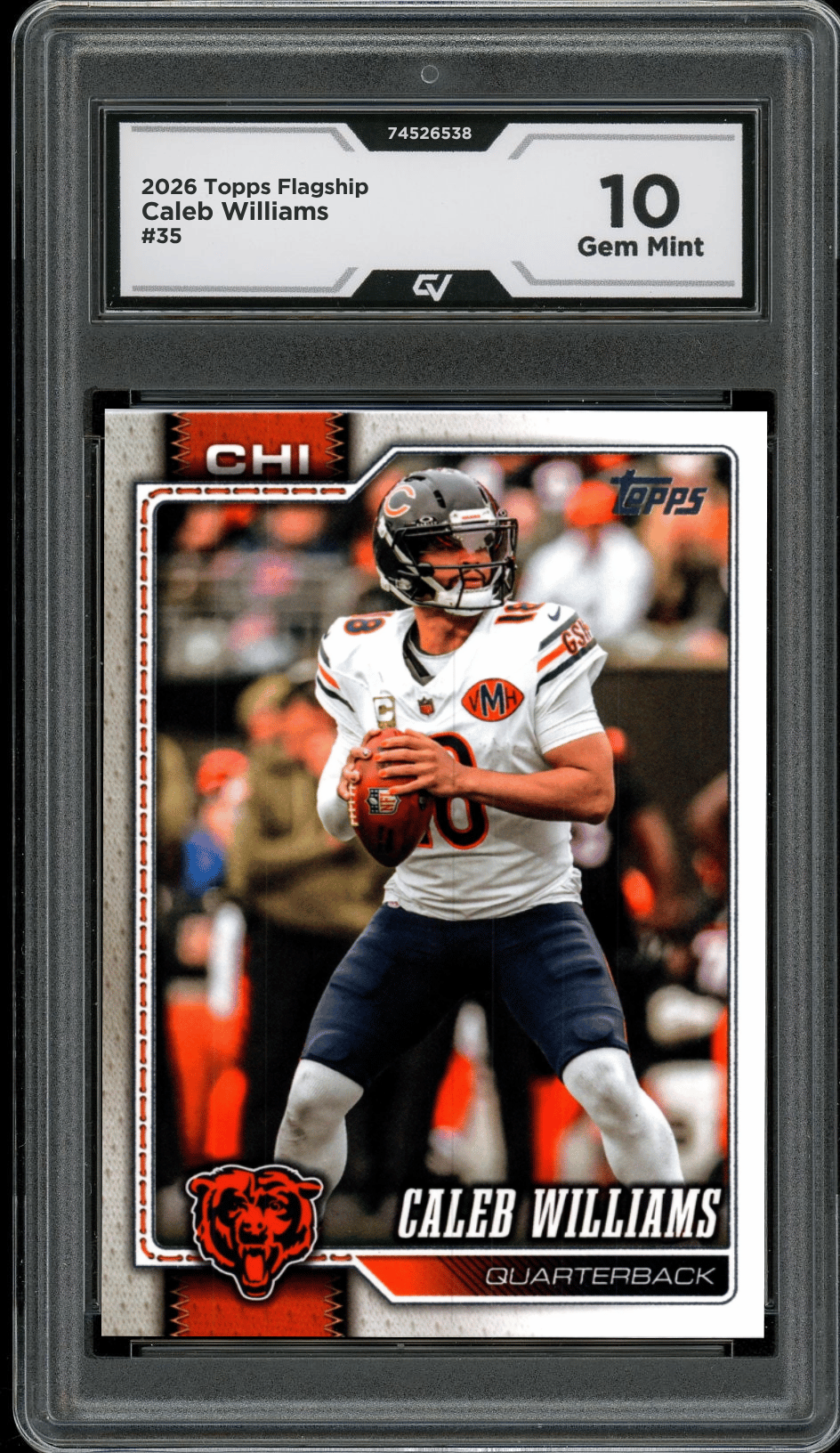 2026 Topps Flagship #35 Caleb Williams Graded 10 Gem Mint