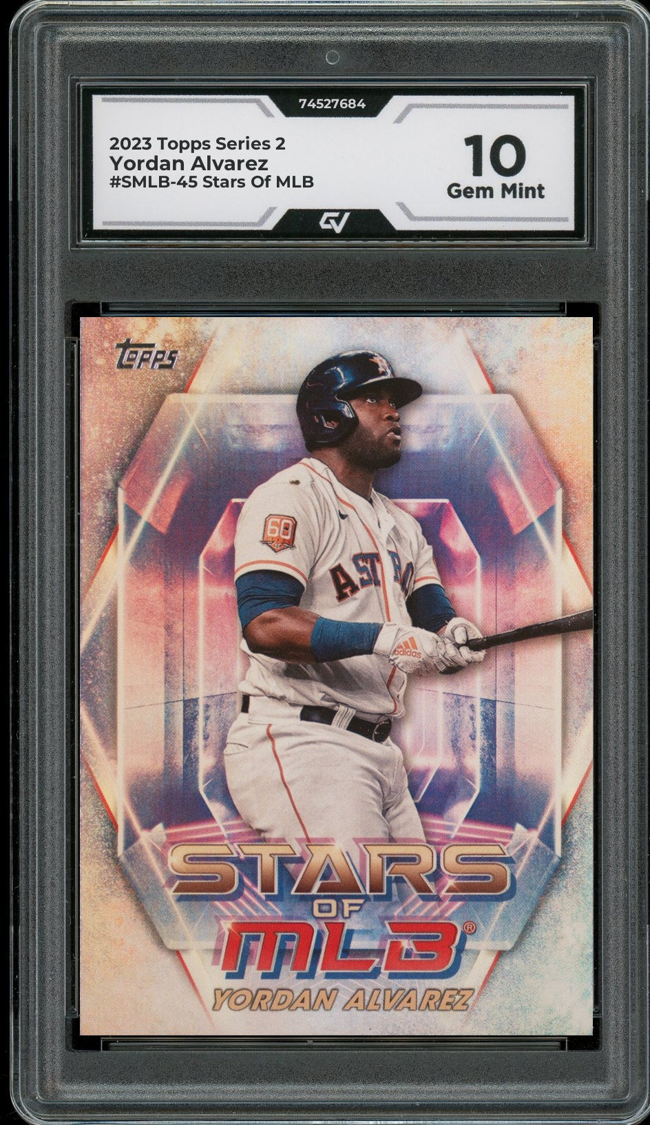 2023 Topps Series 2 #SMLB-45 Yordan Alvarez Stars Of MLB Graded 10 Gem Mint - Front