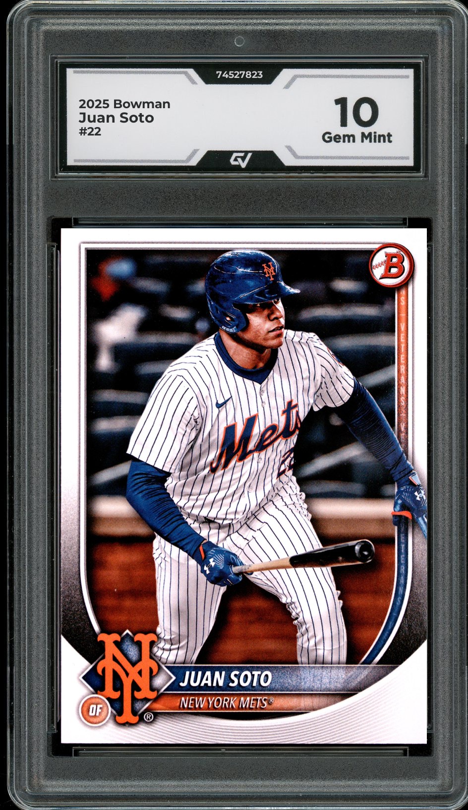 2025 Bowman #22 Juan Soto Graded 10 Gem Mint - Front