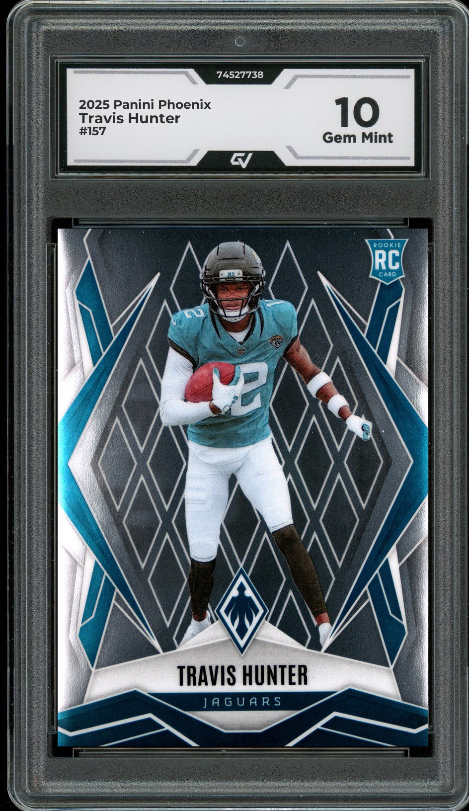 2025 Panini Phoenix #157 Travis Hunter Rookie Card RC Graded 10 Gem Mint - Front