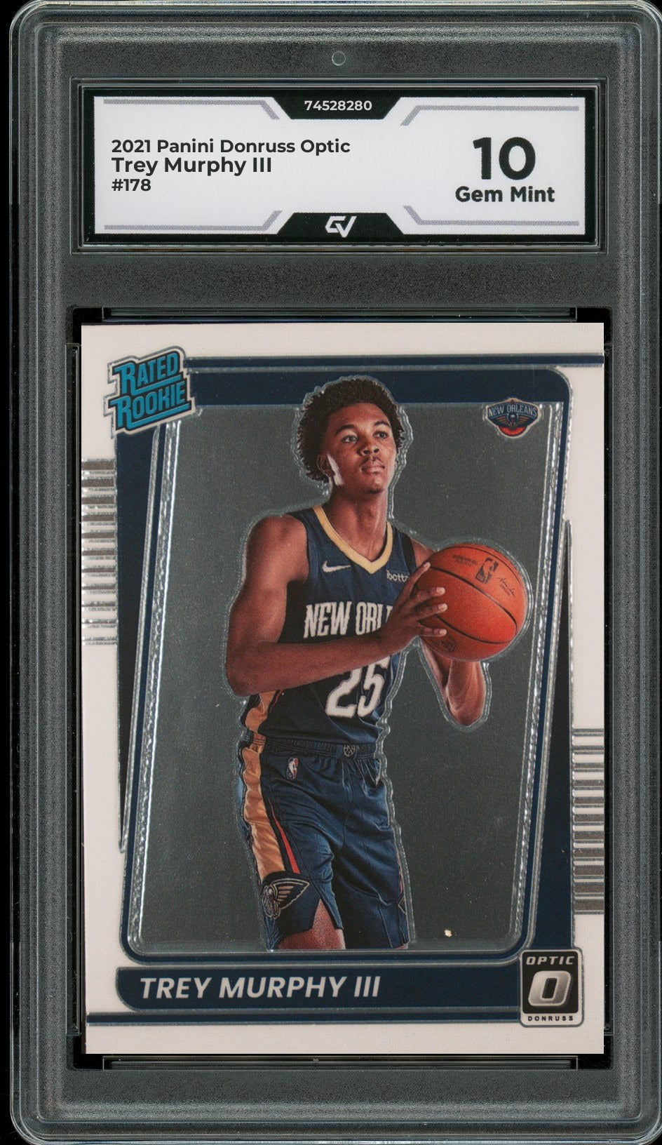 2021 Panini Donruss Optic #178 Trey Murphy III Rookie Card RC Graded 10 Gem Mint - Front