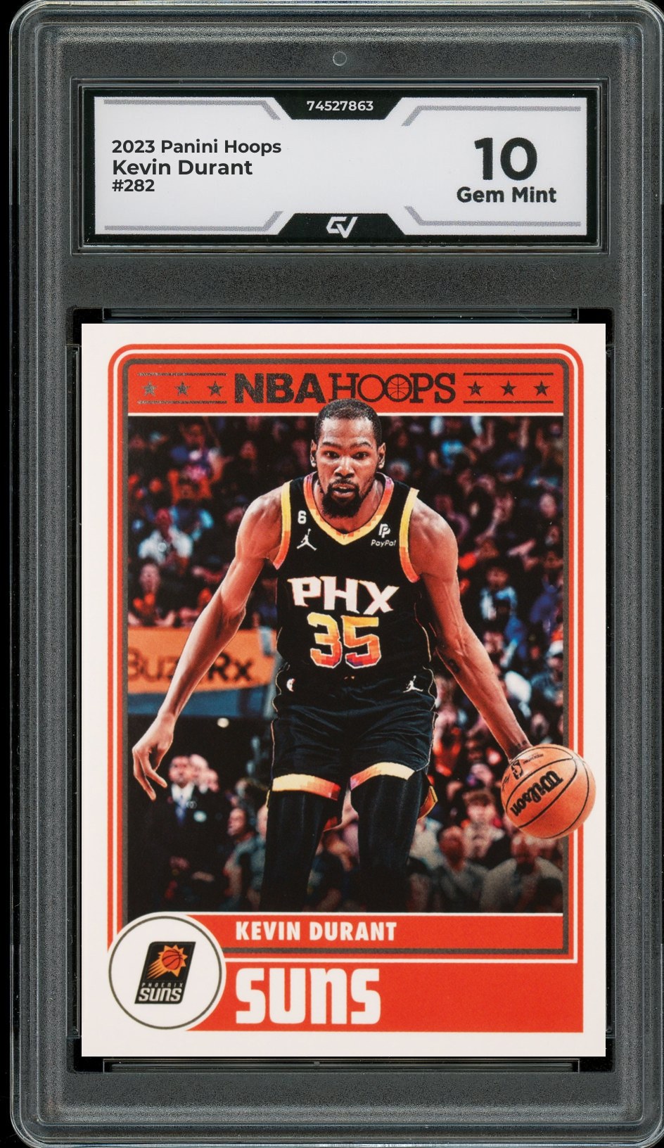 2023 Panini Hoops #282 Kevin Durant Graded 10 Gem Mint - Front