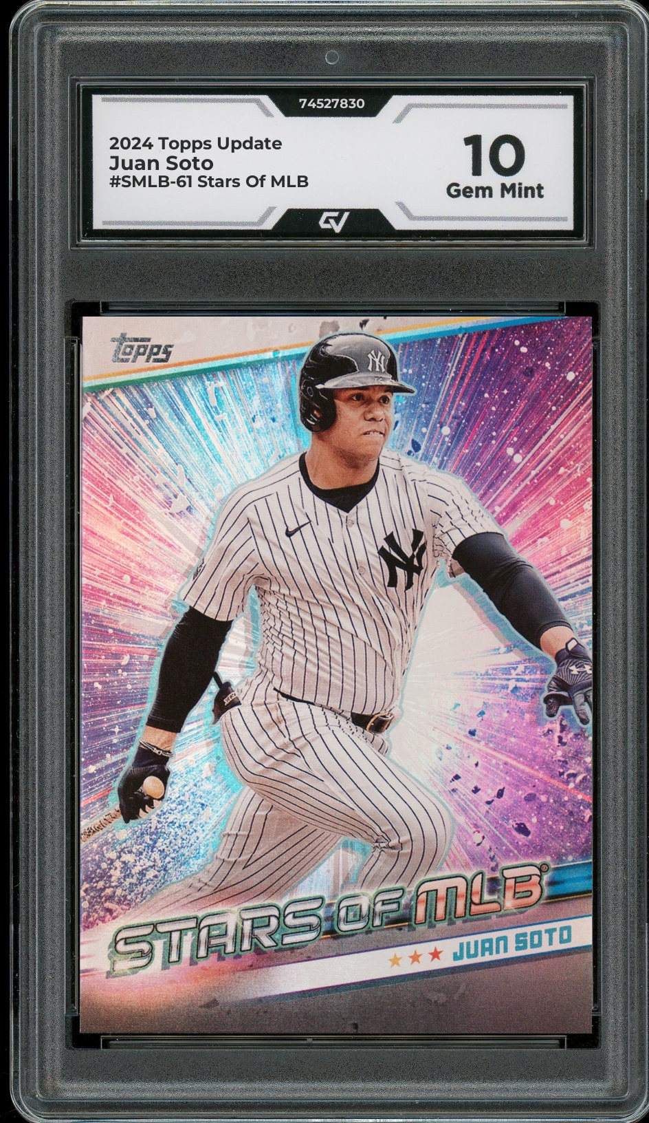 2024 Topps Update #SMLB-61 Juan Soto Stars Of MLB Graded 10 Gem Mint - Front