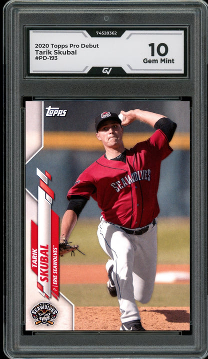2020 Topps Pro Debut #PD-193 Tarik Skubal Graded 10 Gem Mint - Front