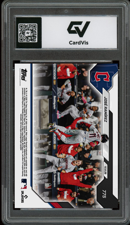 2026 Topps Now #775 Jose Ramirez HR Graded 10 Gem Mint Presale