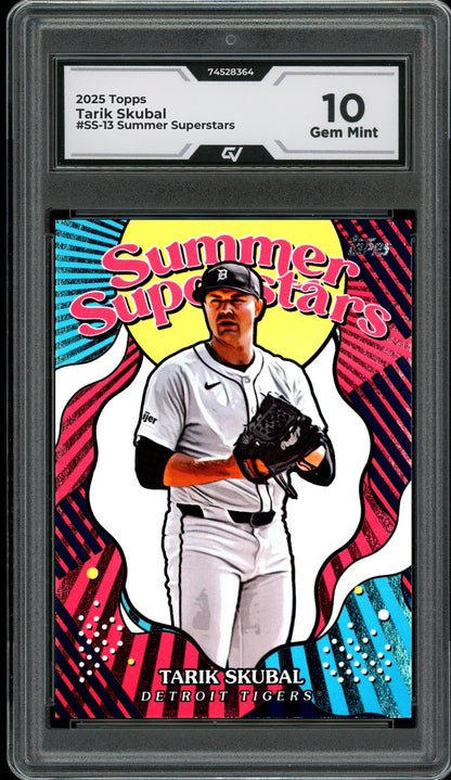 2025 Topps #SS-13 Tarik Skubal Summer Superstars Graded 10 Gem Mint - Front