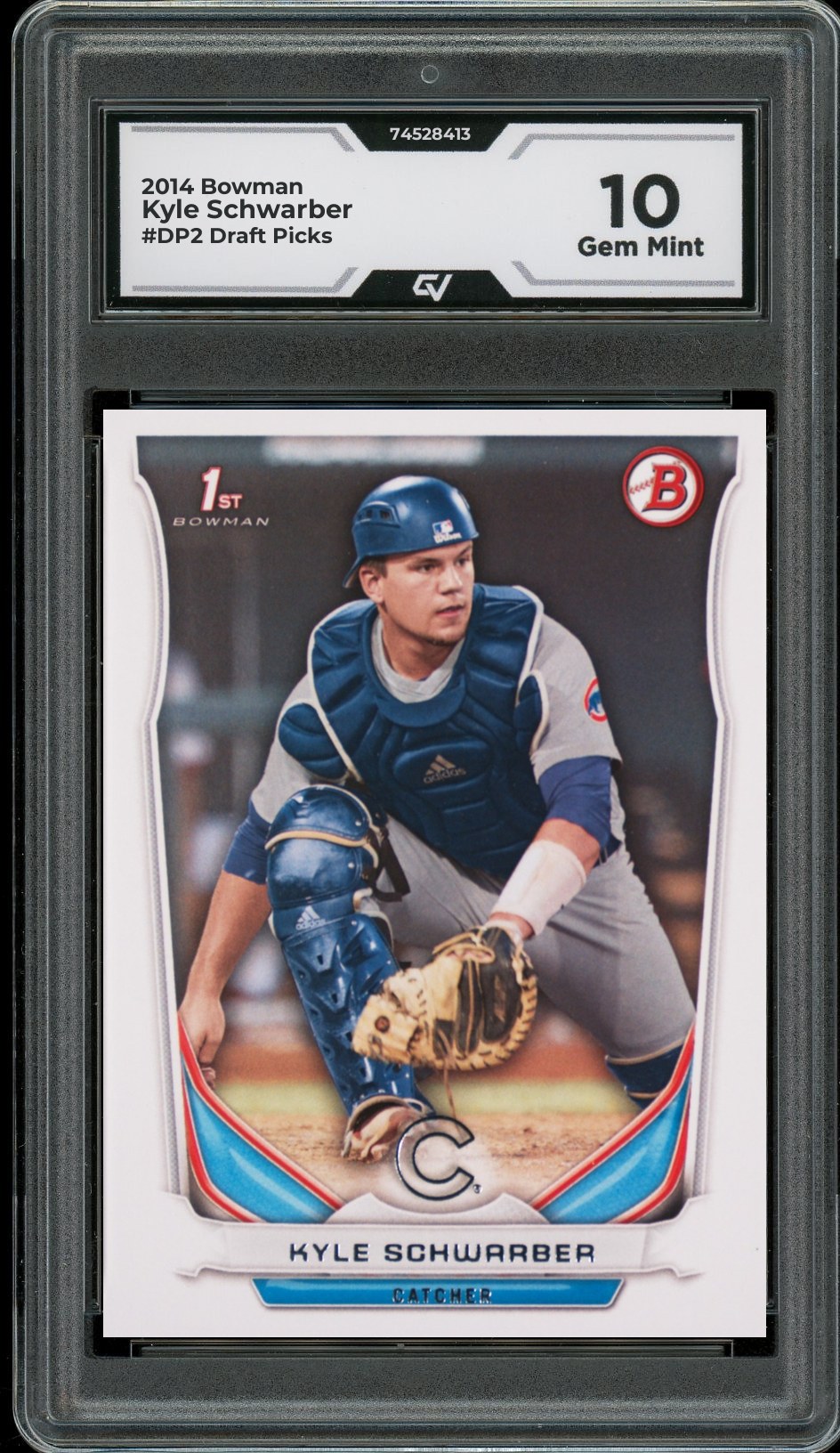 2014 Bowman #DP2 Kyle Schwarber Draft Picks Graded 10 Gem Mint - Front