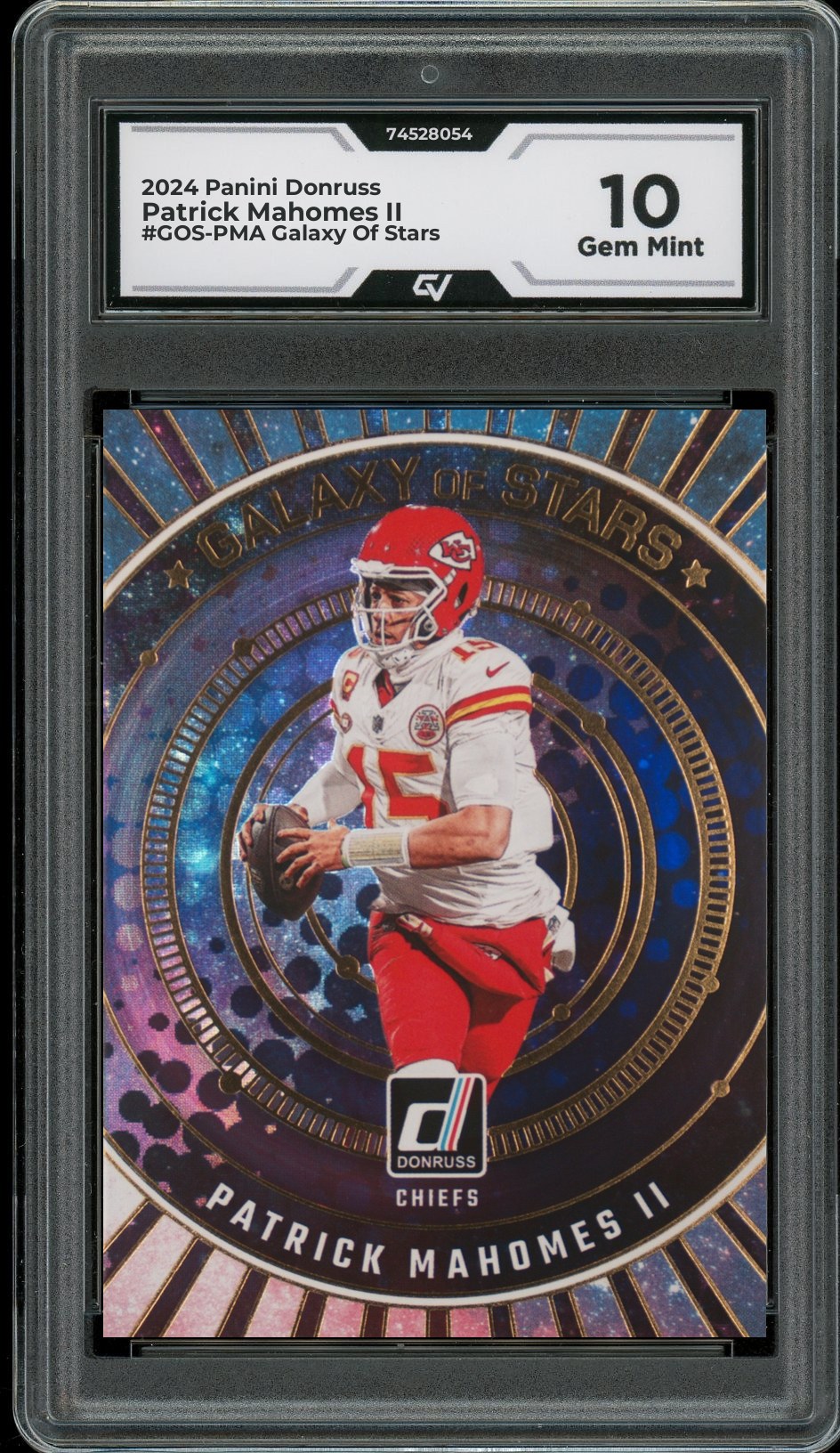 2024 Panini Donruss #GOS-PMA Patrick Mahomes II Galaxy Of Stars Graded 10 Gem Mint - Front