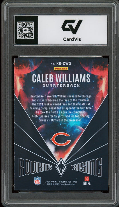2024 Panini Phoenix #RR-CWS Caleb Williams Rookie Rising Rookie Card RC Graded 10 Gem Mint - Back