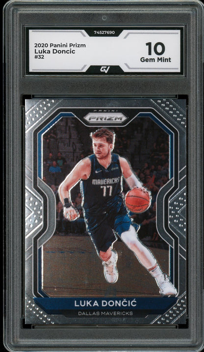 2020 Panini Prizm #32 Luka Doncic Graded 10 Gem Mint - Front