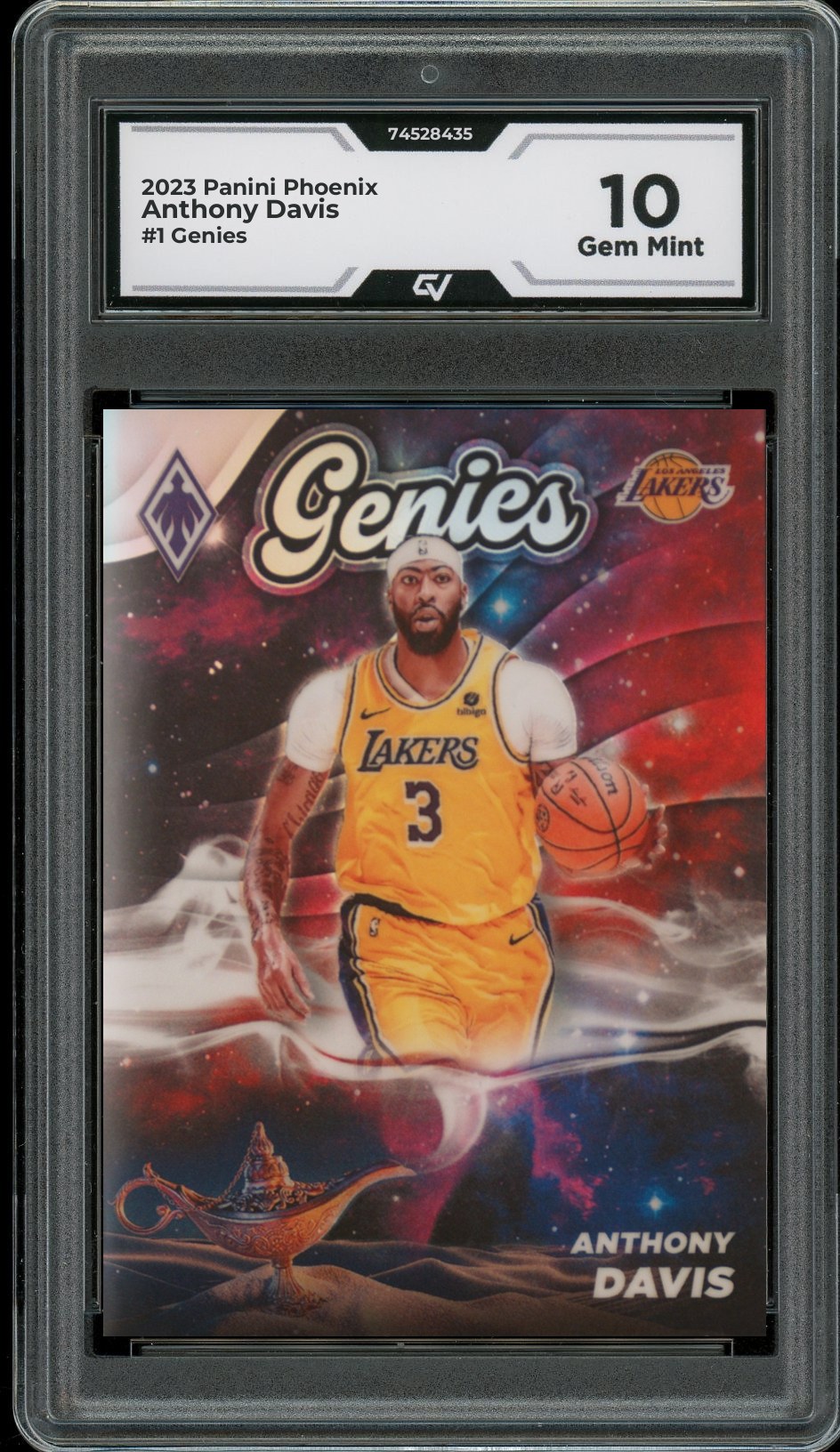 2023 Panini Phoenix #1 Anthony Davis Genies Graded 10 Gem Mint - Front