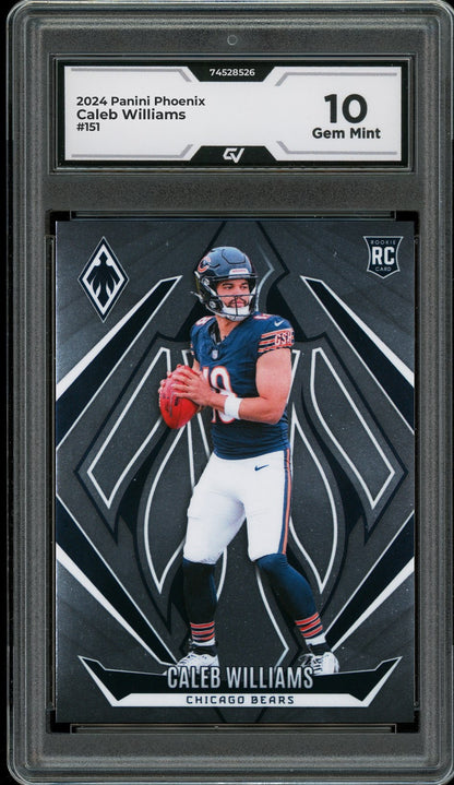 2024 Panini Phoenix #151 Caleb Williams Rookie Card RC Graded 10 Gem Mint - Front
