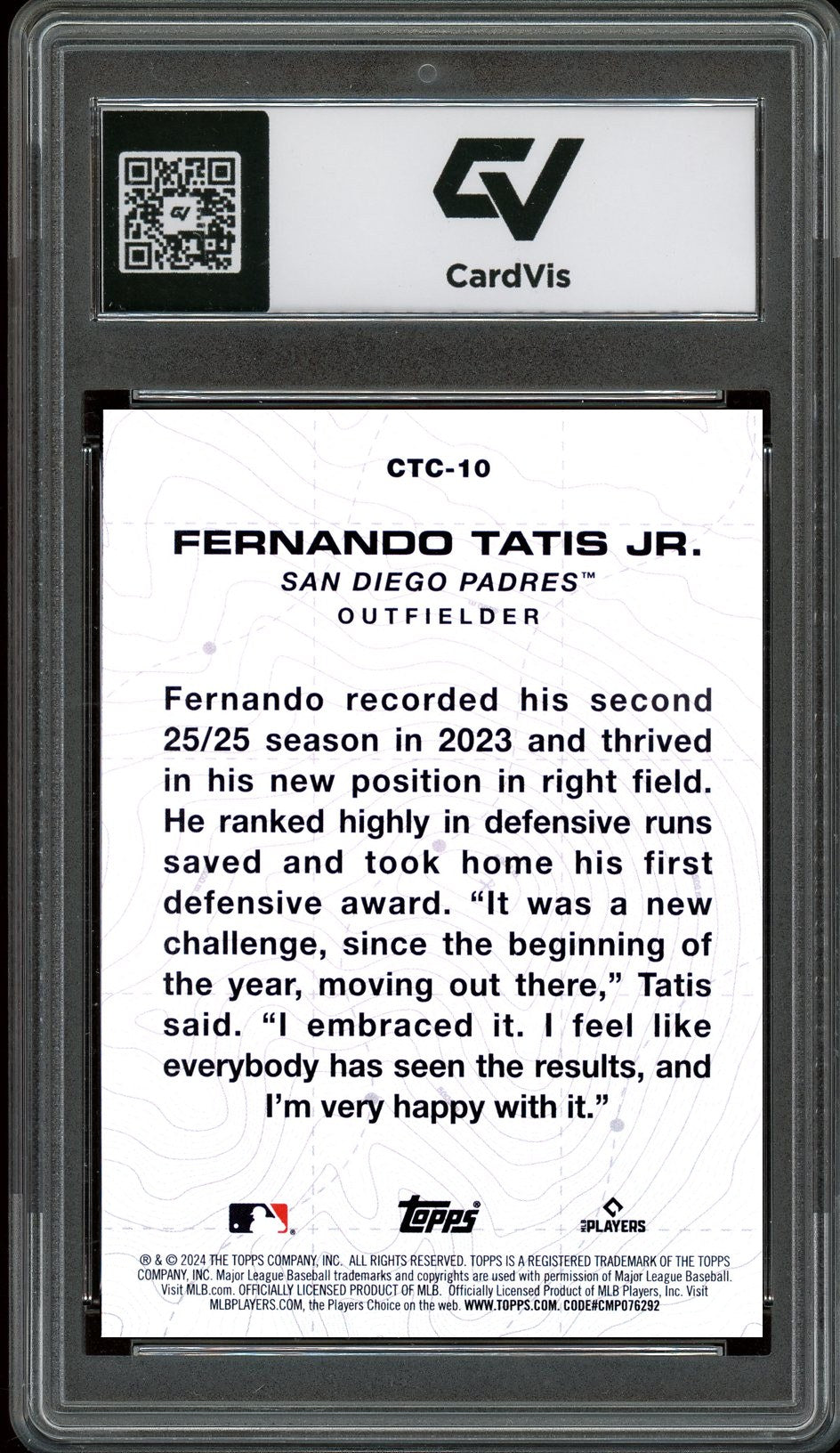 2024 Topps #CTC-10 Update City To City Graded 10 Gem Mint - Back