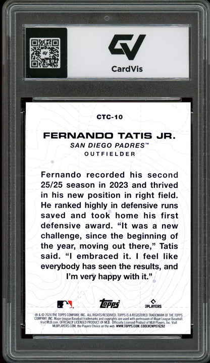 2024 Topps #CTC-10 Update City To City Graded 10 Gem Mint - Back